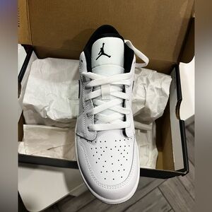 Jordan Women's White and Black Sneakers